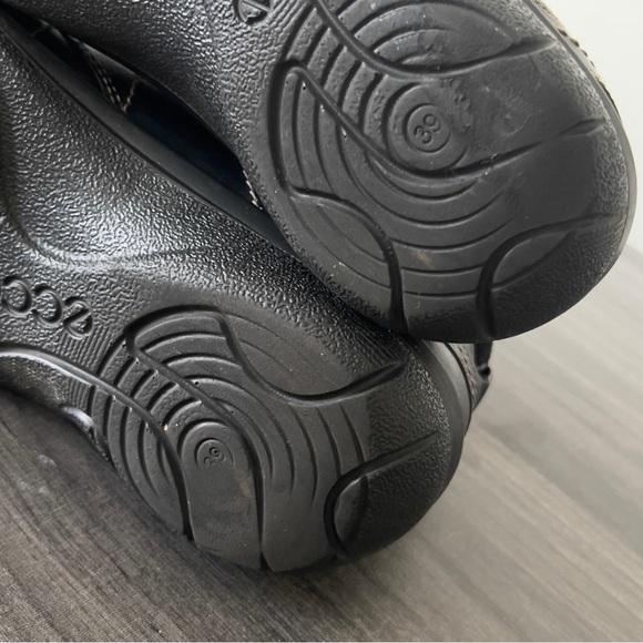 Ecco Womens Black Leather Lace Up Bootie Shoes Womens Size 39 Gore-Tex Comfort - Picture 10 of 13